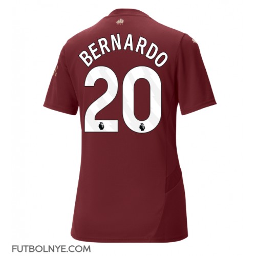 Camiseta Manchester City Bernardo Silva #20 Tercera Equipación para mujer 2024-25 manga corta